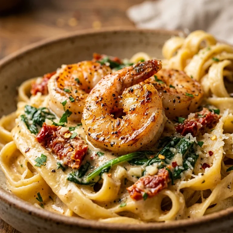 Creamy Tuscan Shrimp Pasta Restaurant Style At Home