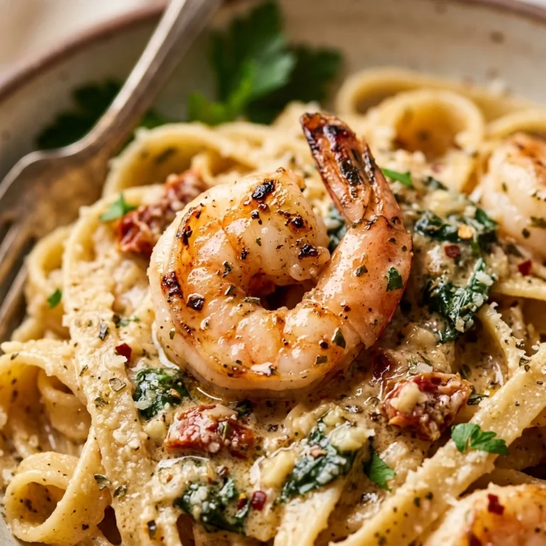 Creamy Tuscan Shrimp Pasta Restaurant Style At Home