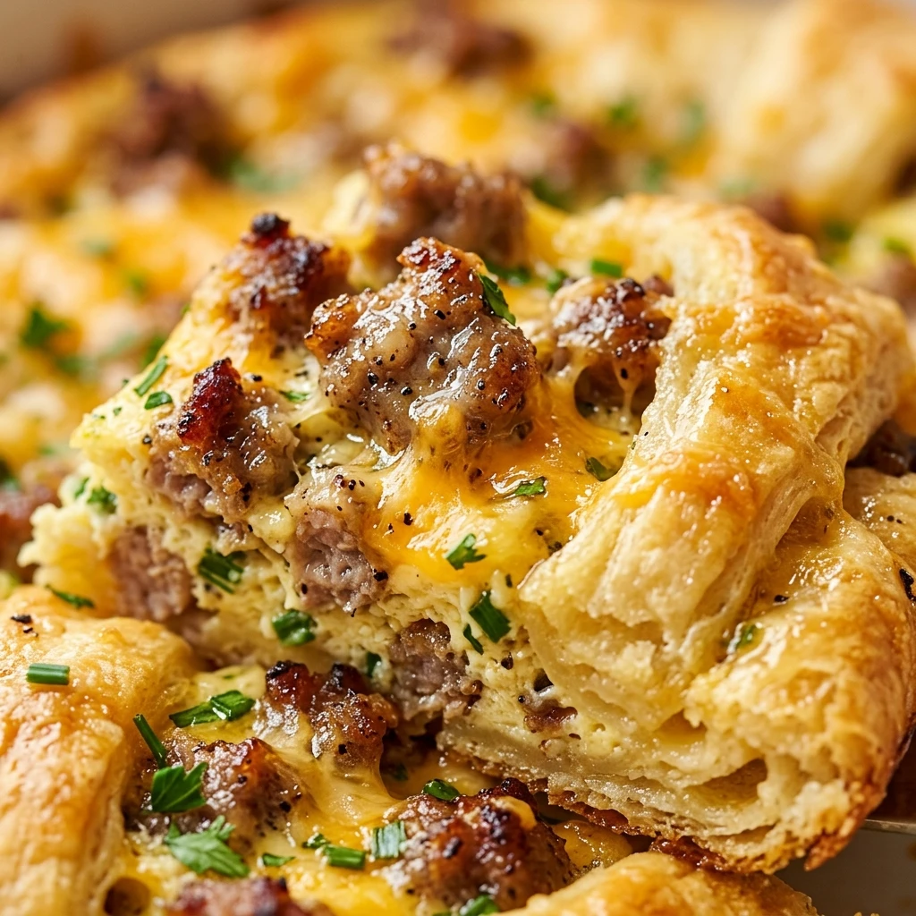 Crescent Roll Breakfast Casserole With Sausage Make Ahead