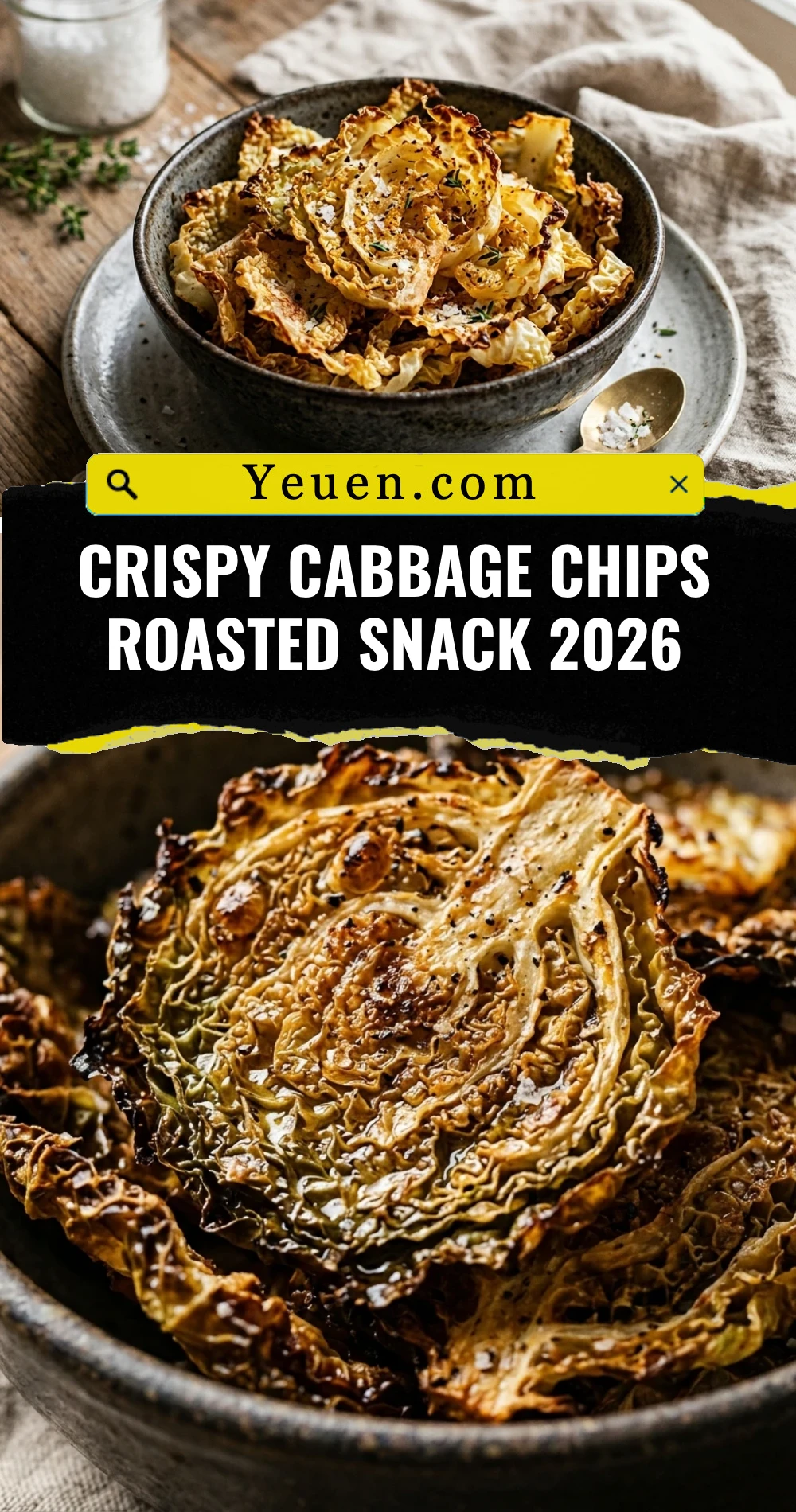 Crispy Cabbage Chips Roasted Snack 2026