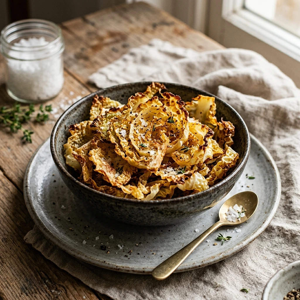 Crispy Cabbage Chips Roasted Snack 2026