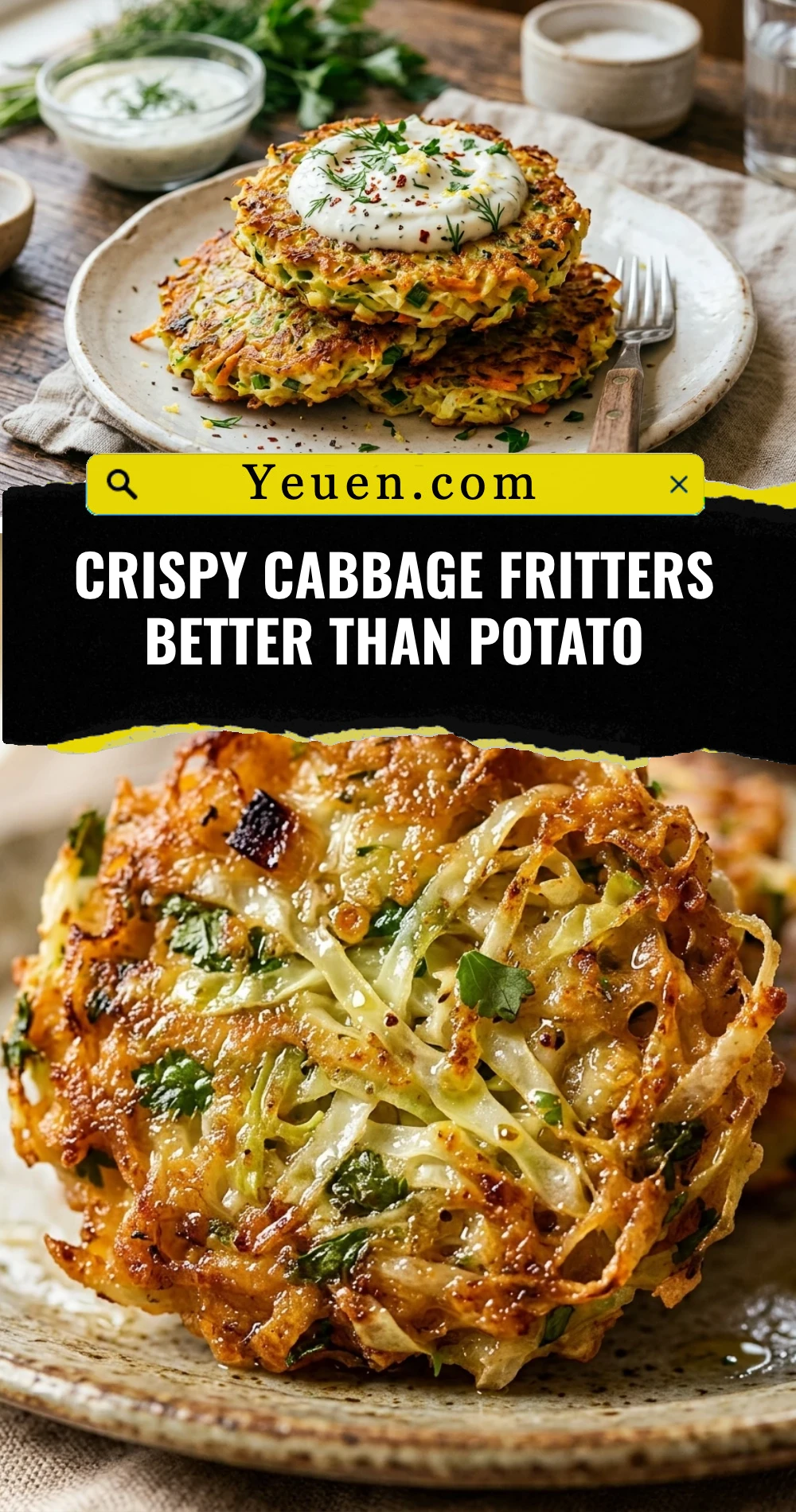 Crispy Cabbage Fritters Better Than Potato