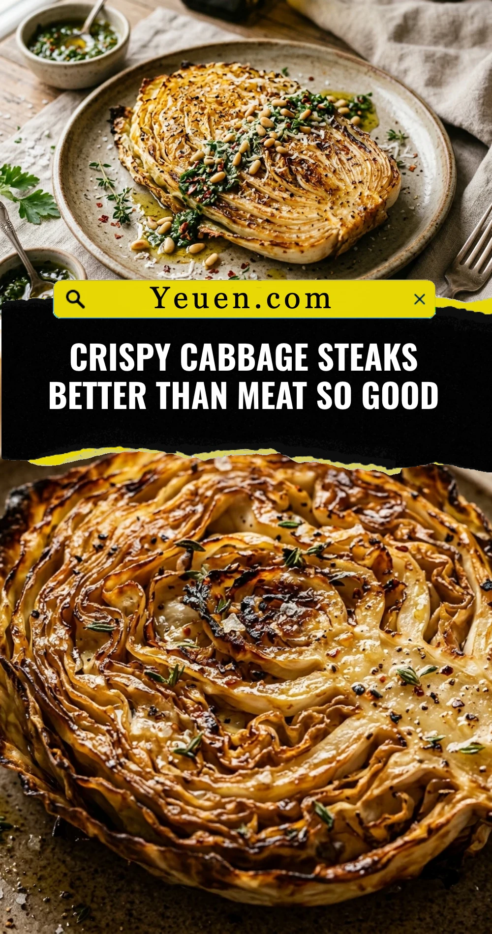 Crispy Cabbage Steaks Better Than Meat So Good