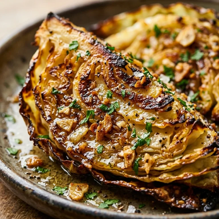 Crispy Smashed Cabbage With Garlic Butter Viral