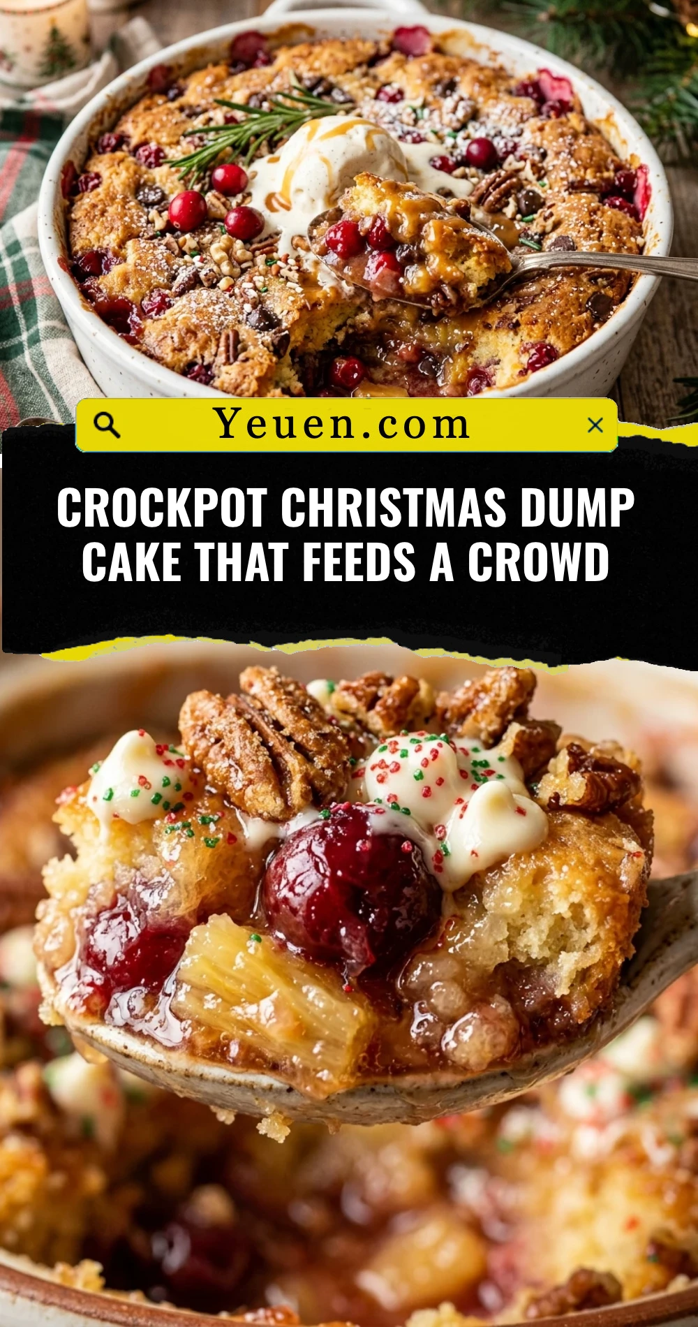 Crockpot Christmas Dump Cake That Feeds A Crowd