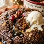 Crockpot Gingerbread Dump Cake Christmas Morning