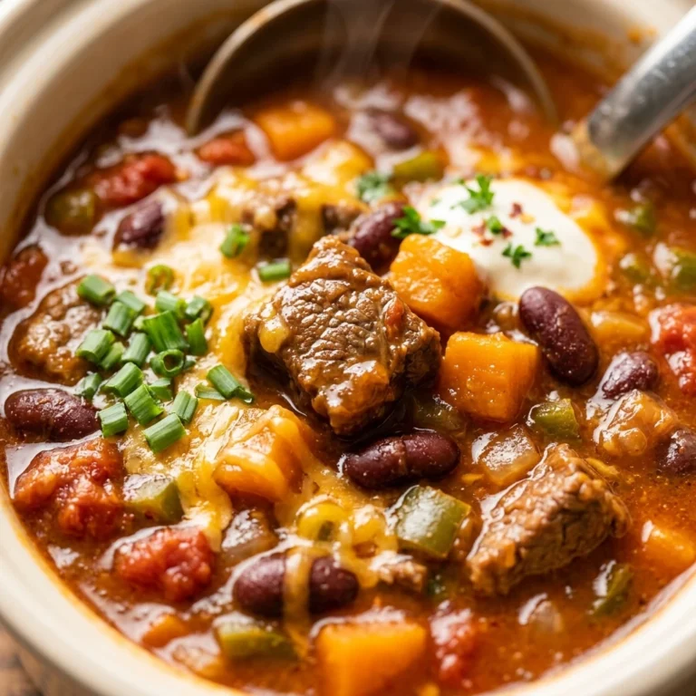 Crockpot Pumpkin Chili - Set & Forget Dinner