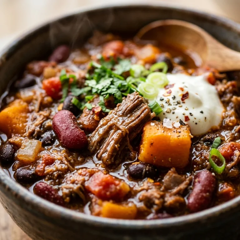Crockpot Pumpkin Chili - Set & Forget Dinner