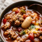 Crocktober High Protein Turkey Chili With White Beans