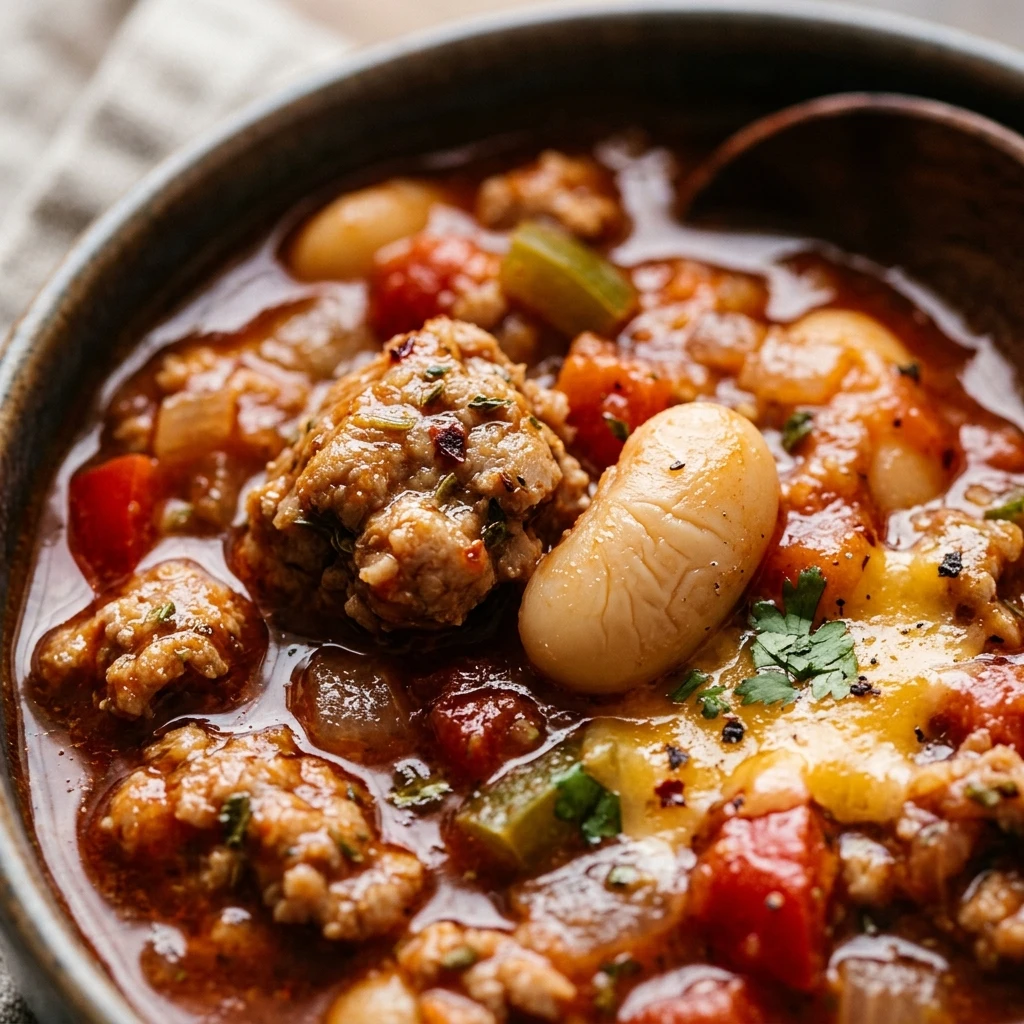 Crocktober High Protein Turkey Chili With White Beans