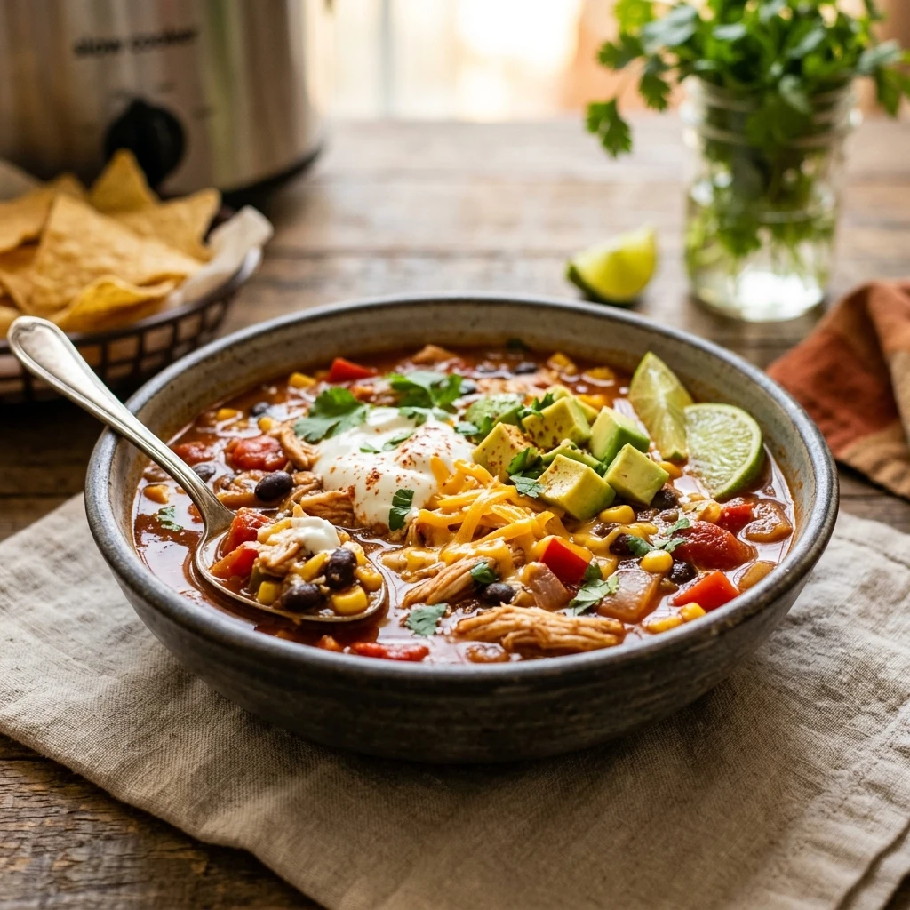 Crocktober High Protein Turkey Enchilada Soup Under $20 Feeds A Crowd