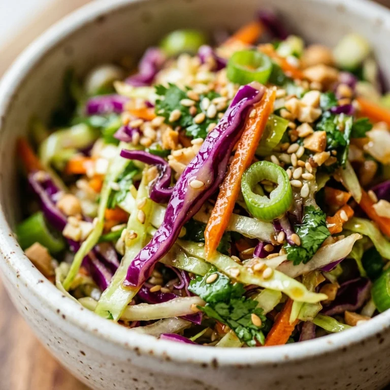 Crunchy Asian Cabbage Slaw 10 Minute No Mayo