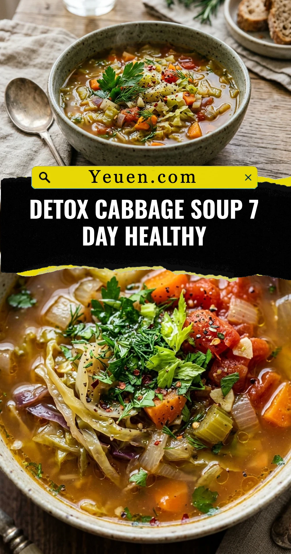 Detox Cabbage Soup 7 Day Healthy