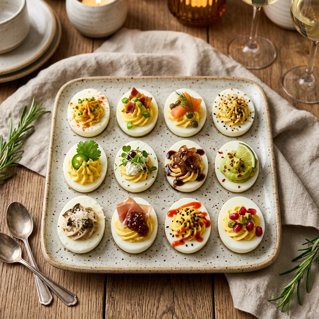 Deviled Eggs 12 Ways Thanksgiving Appetizer Everyone Eats First