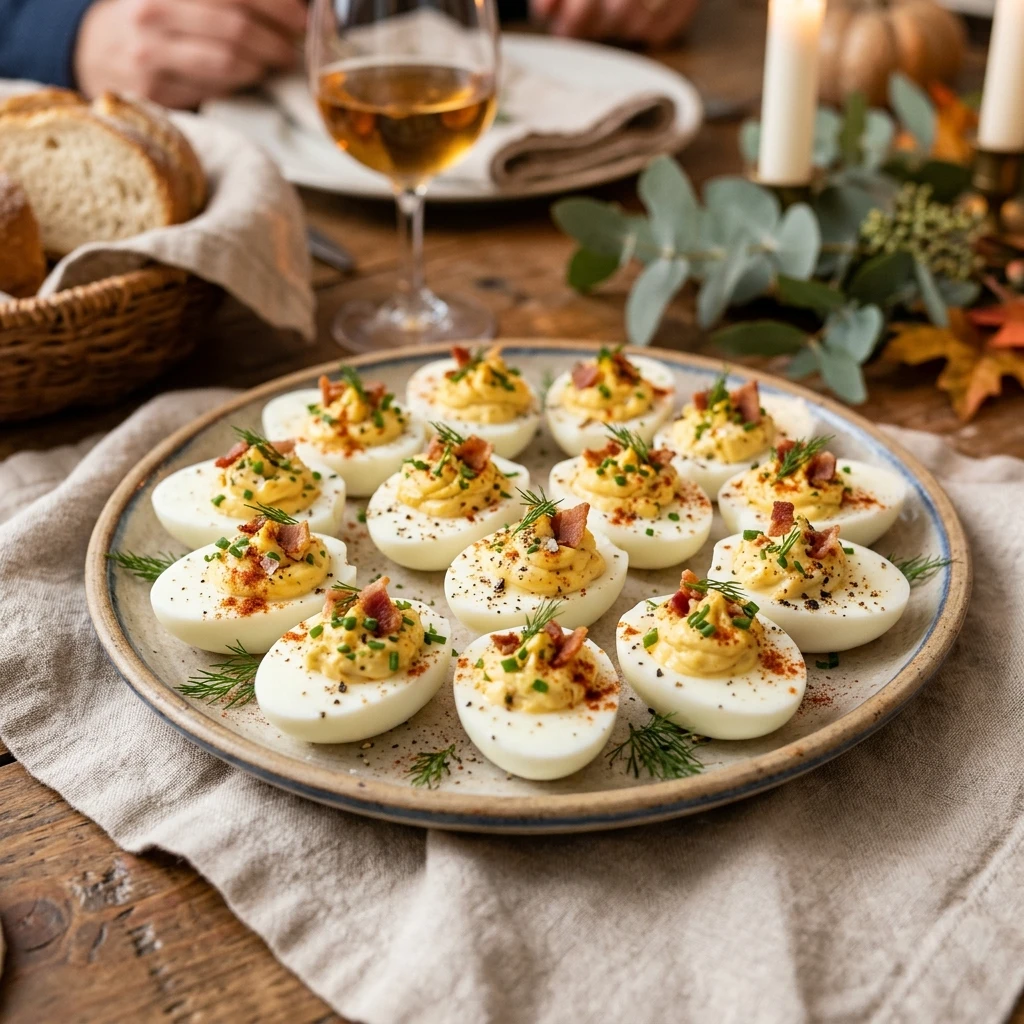Deviled Eggs Everyone Eats First Easy Thanksgiving Appetizer Party