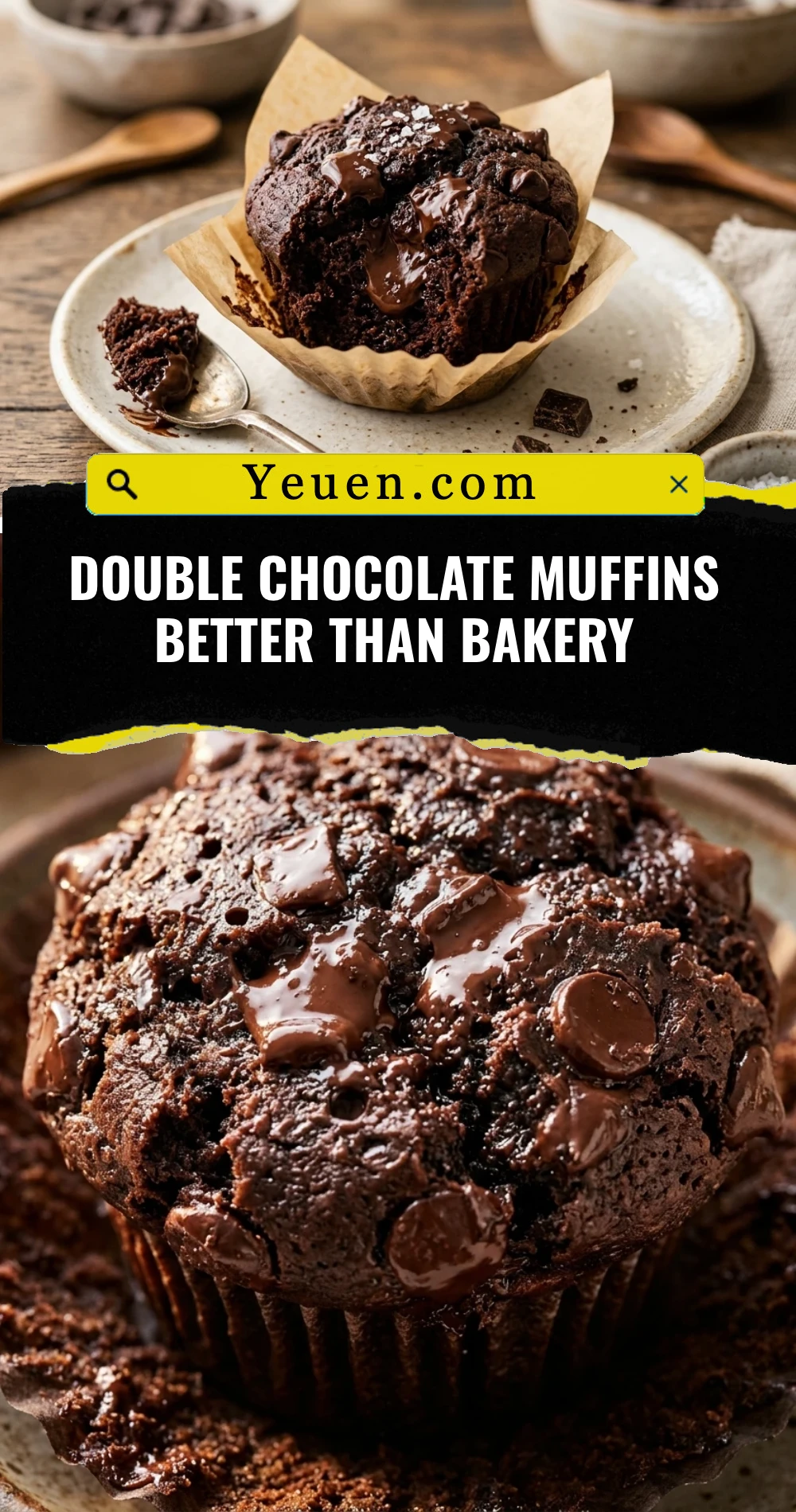 Double Chocolate Muffins Better Than Bakery