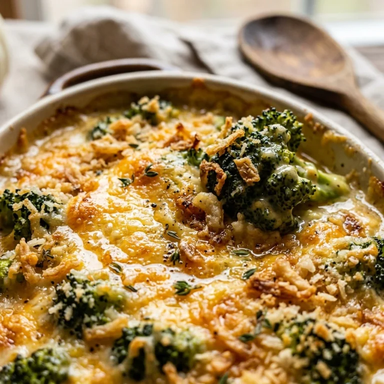 Dump And Bake Broccoli Casserole Thanksgiving No Prep