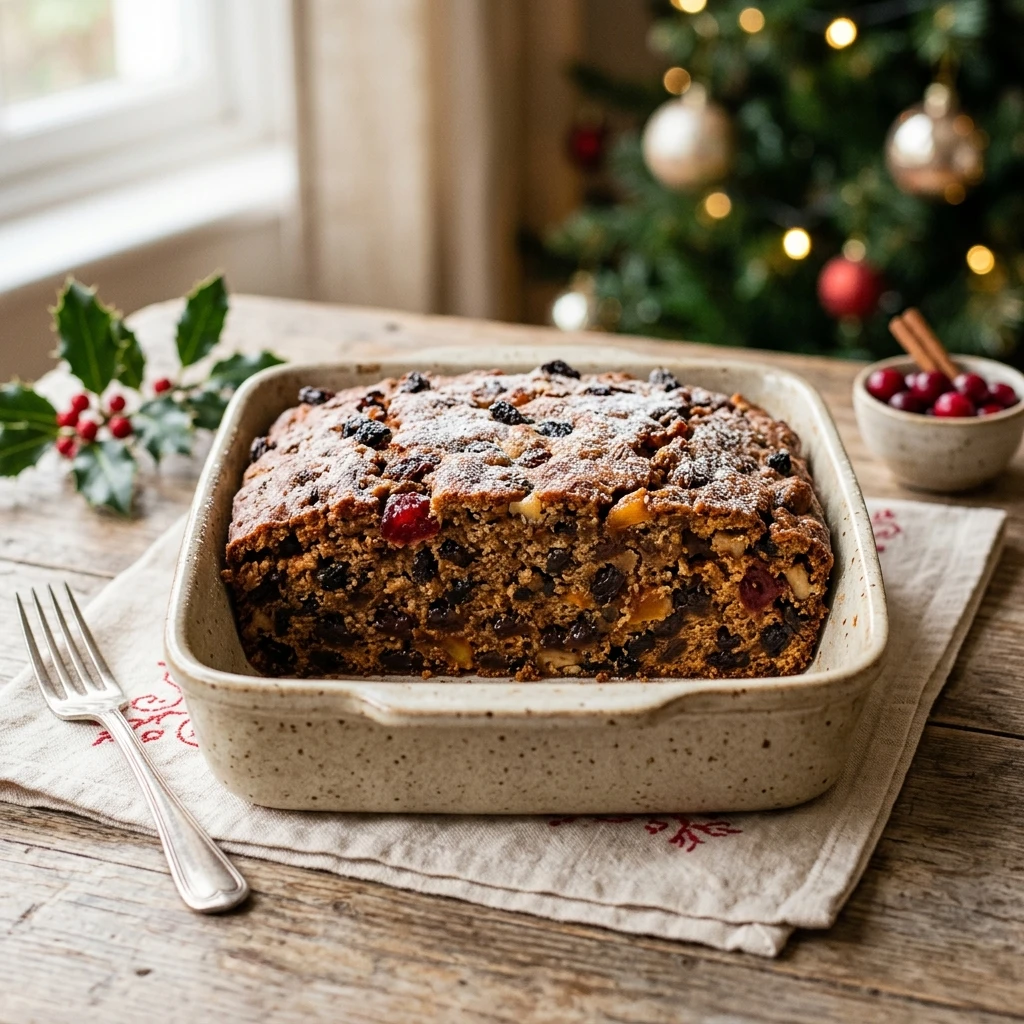Dump And Bake Christmas Cake 3 Ingredient No Prep