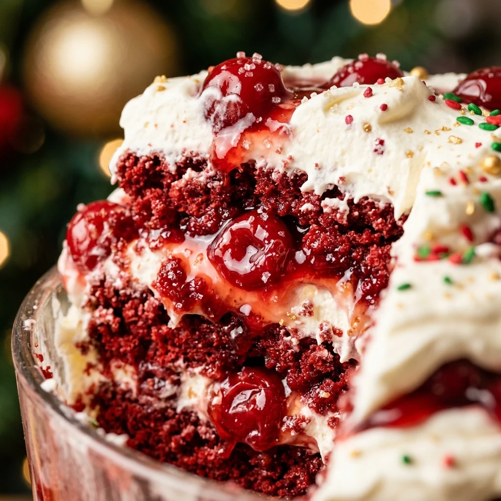 Dump And Bake Christmas Trifle Cake 3 Ingredient
