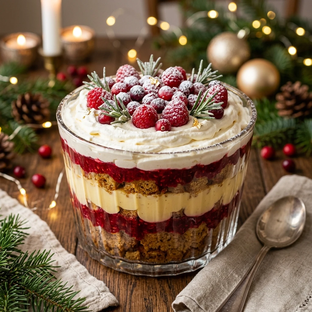 Dump And Bake Christmas Trifle Cake 3 Ingredient