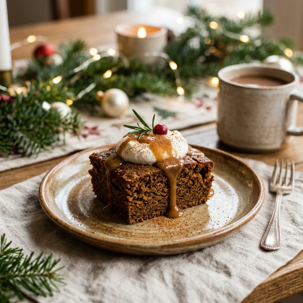 Dump And Bake Gingerbread Cake Christmas 3 Ingredient