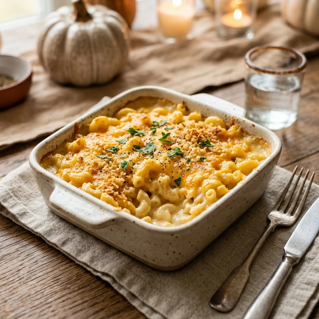 Dump And Bake Mac And Cheese Thanksgiving 3 Ingredients