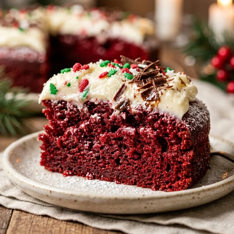 Dump And Bake Red Velvet Christmas Cake 3 Ingredient