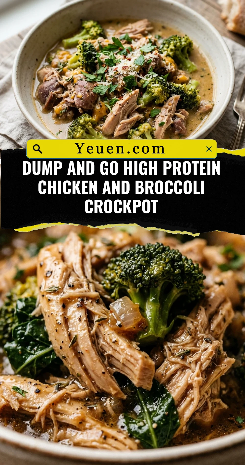 Dump And Go High Protein Chicken And Broccoli Crockpot