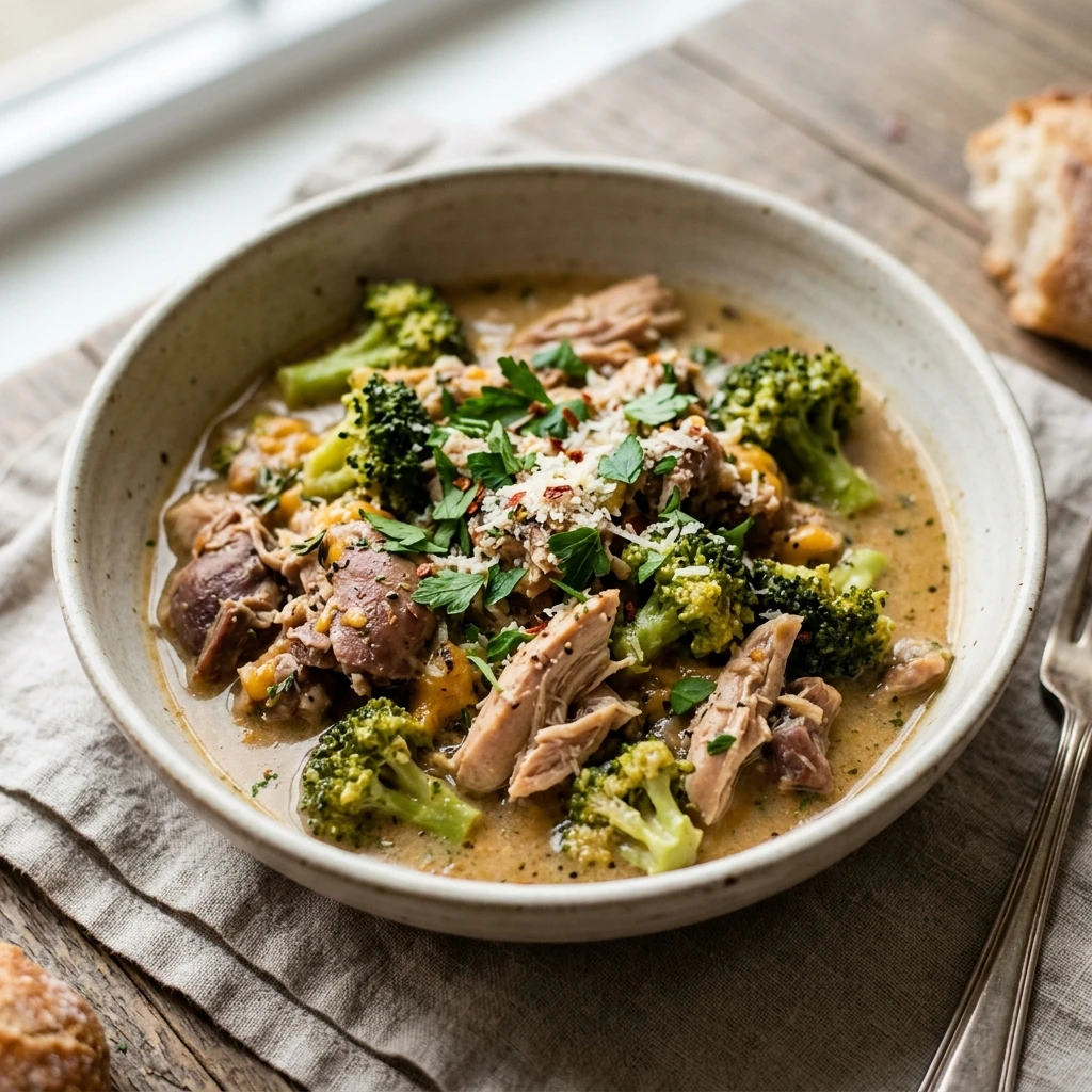 Dump And Go High Protein Chicken And Broccoli Crockpot