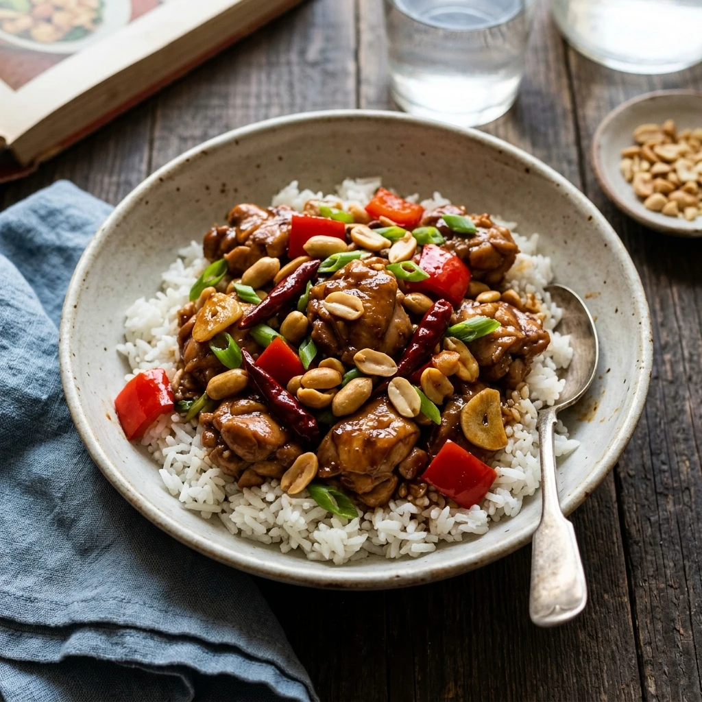 Dump And Go High Protein Kung Pao Chicken Crockpot No Prep Under $20 Feeds 8