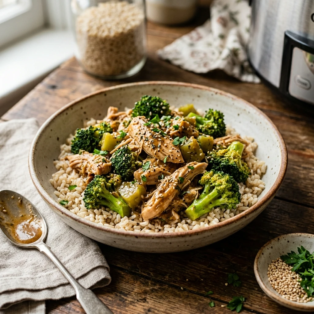 Dump And Walk High Protein Chicken And Broccoli Crockpot No Mess Under $20