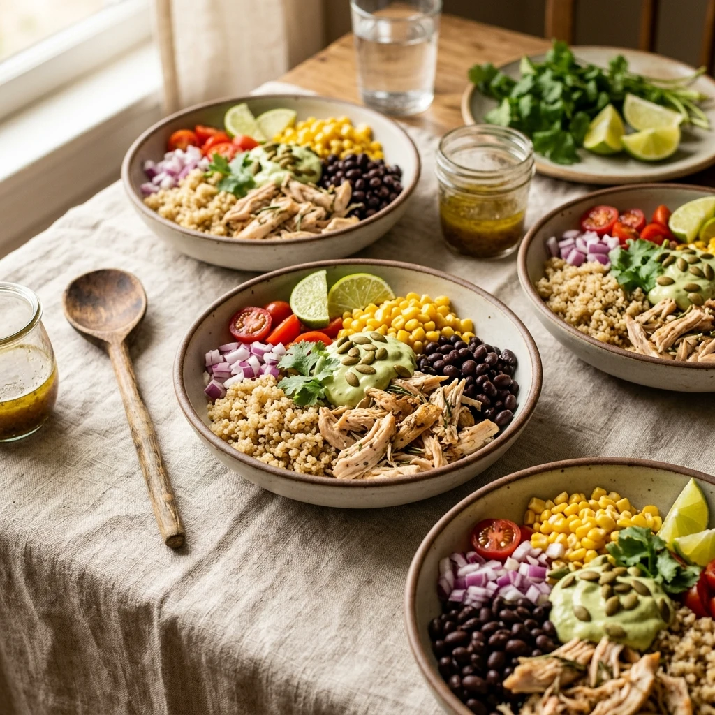 Dump And Walk High Protein Chicken And Quinoa Bowls Under $20 Meal Prep