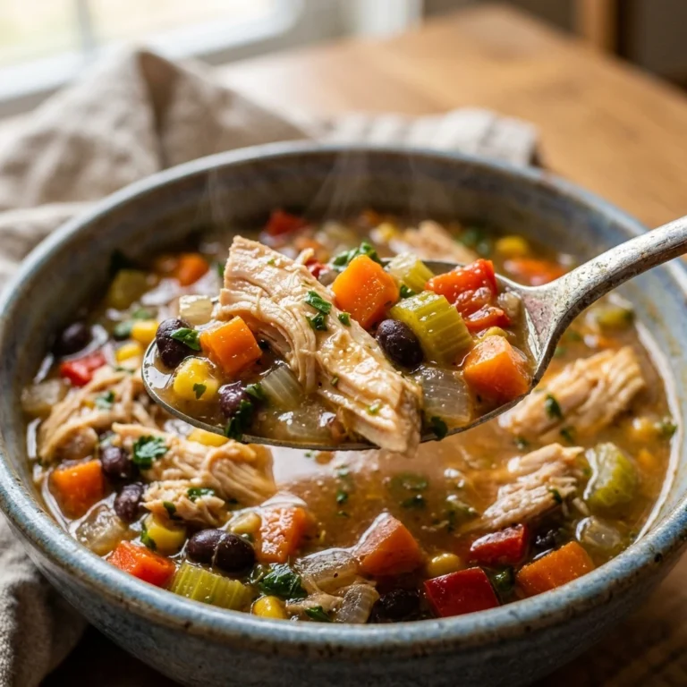 Dump And Walk High Protein Chicken And Veggie Soup Crockpot Under $20 Feeds A Crowd