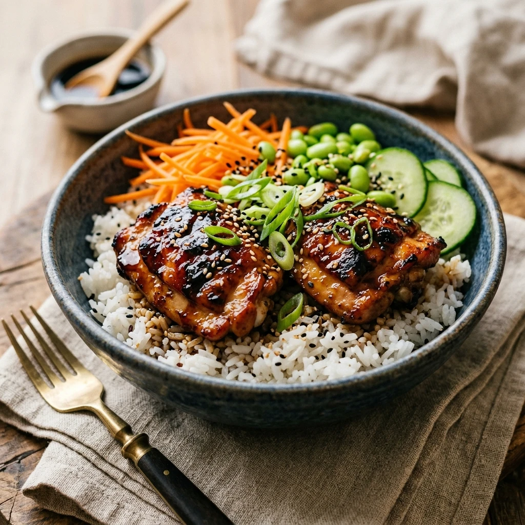 Dump And Walk High Protein Chicken Teriyaki Bowls With Rice Under $20