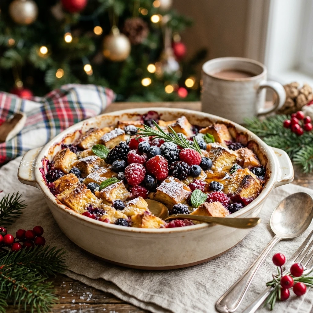 Dump & Bake Berry French Toast Christmas Easy Make Ahead Feed Crowd