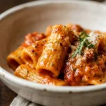 Easy $3 Dinner Creamy Tomato Pasta No Meat Needed