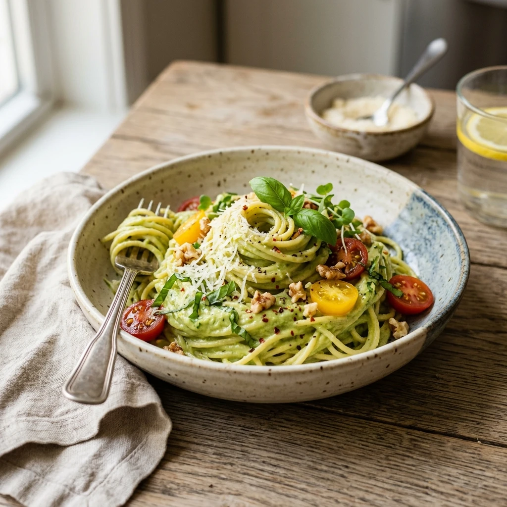 Easy Avocado Pasta Healthy 10 Minute
