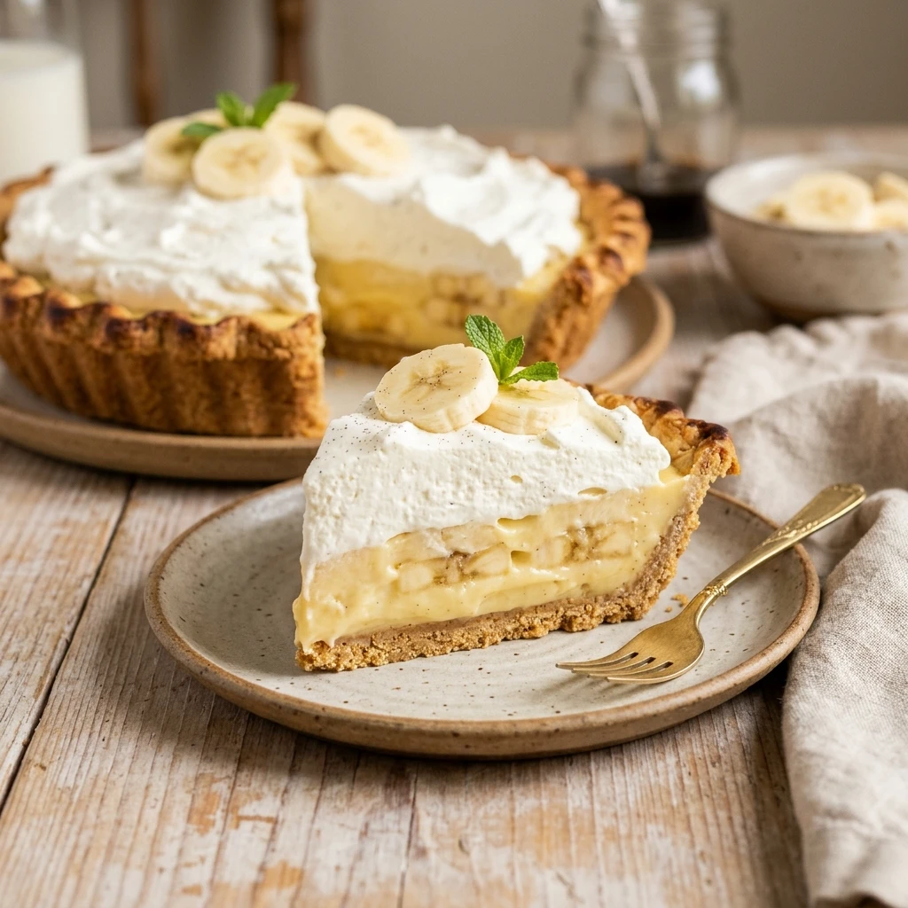 Easy Banana Cream Pie Store Crust No Rolling 10 Min Prep No Fail