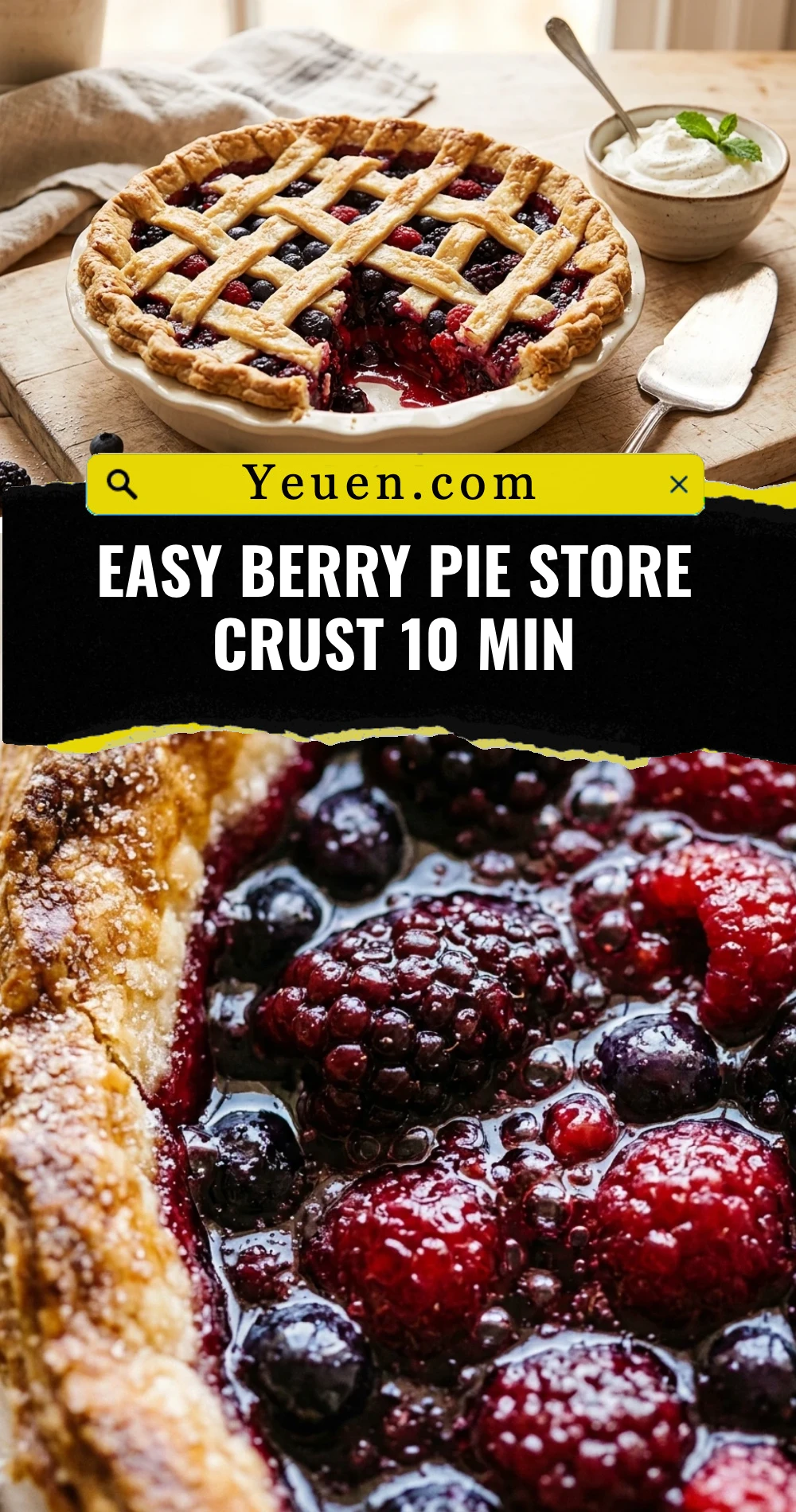 Easy Berry Pie Store Crust 10 Min
