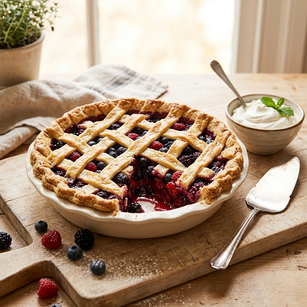 Easy Berry Pie Store Crust 10 Min