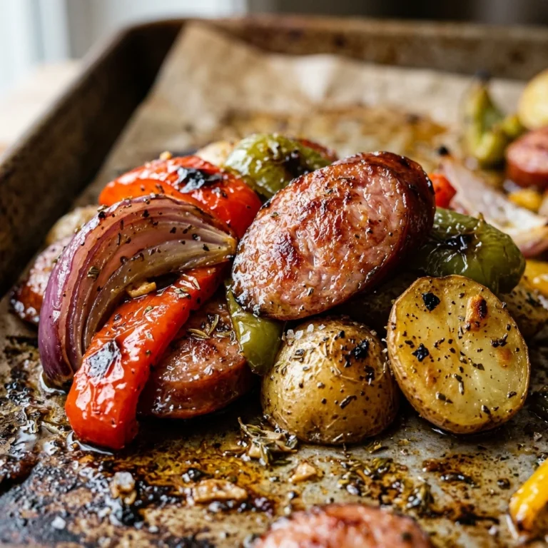 Easy Budget Sheet Pan Sausage And Veggies Under $10