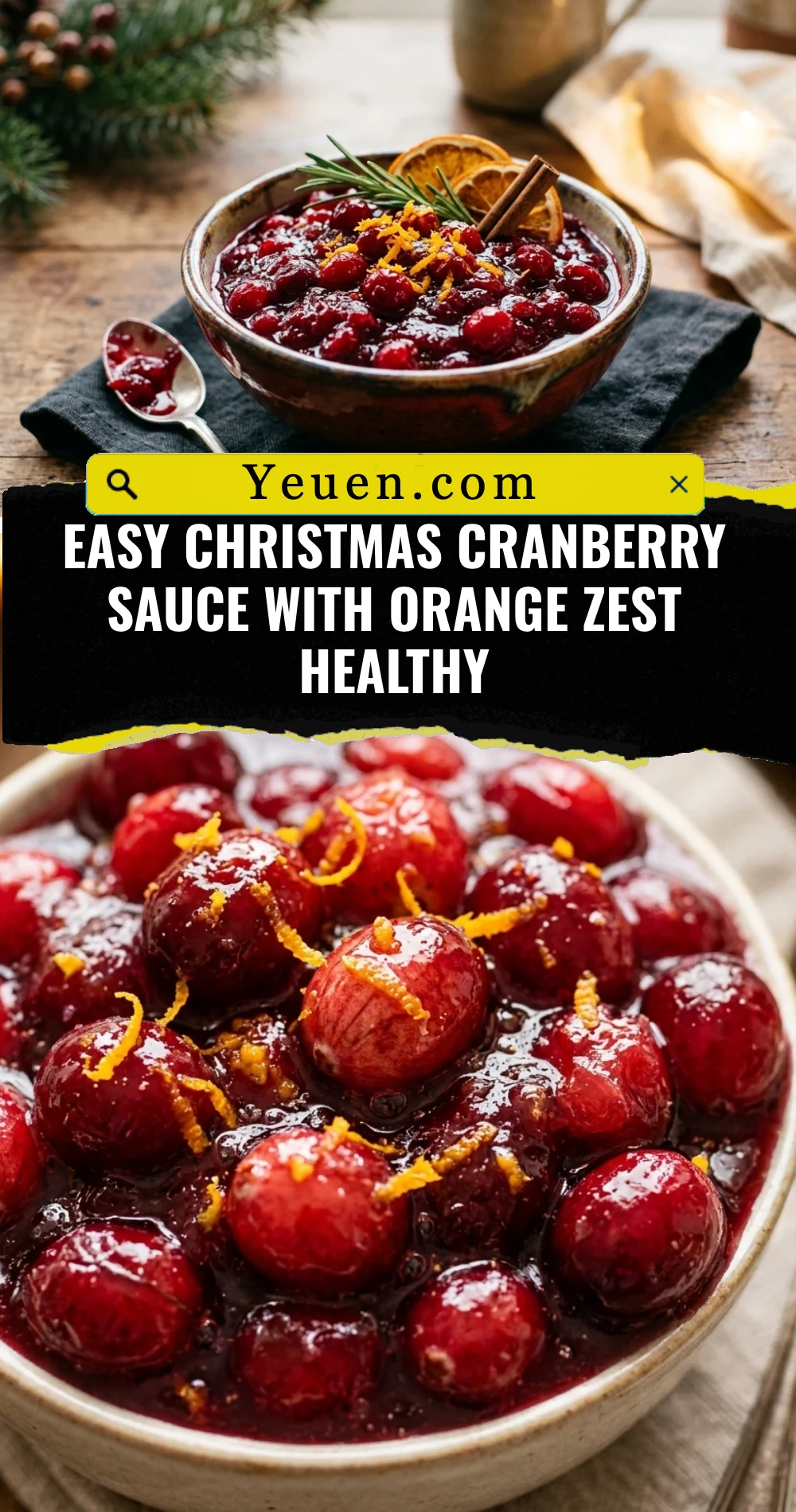 Easy Christmas Cranberry Sauce With Orange Zest Healthy