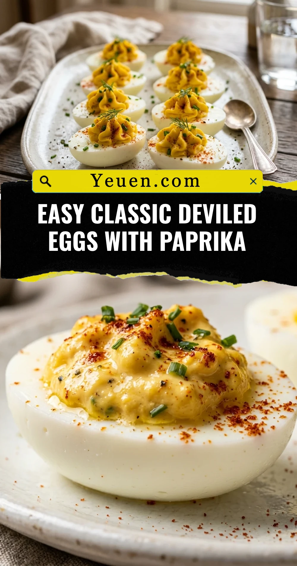 Easy Classic Deviled Eggs With Paprika