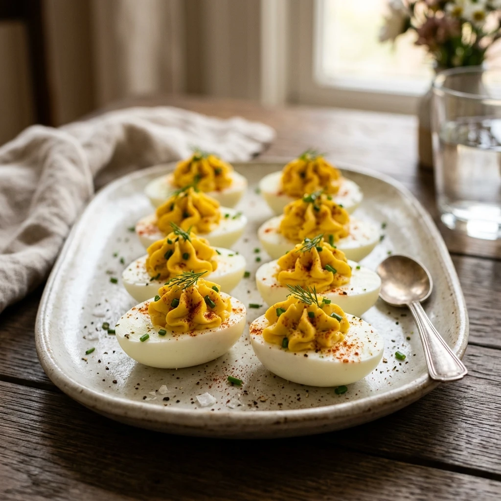 Easy Classic Deviled Eggs With Paprika