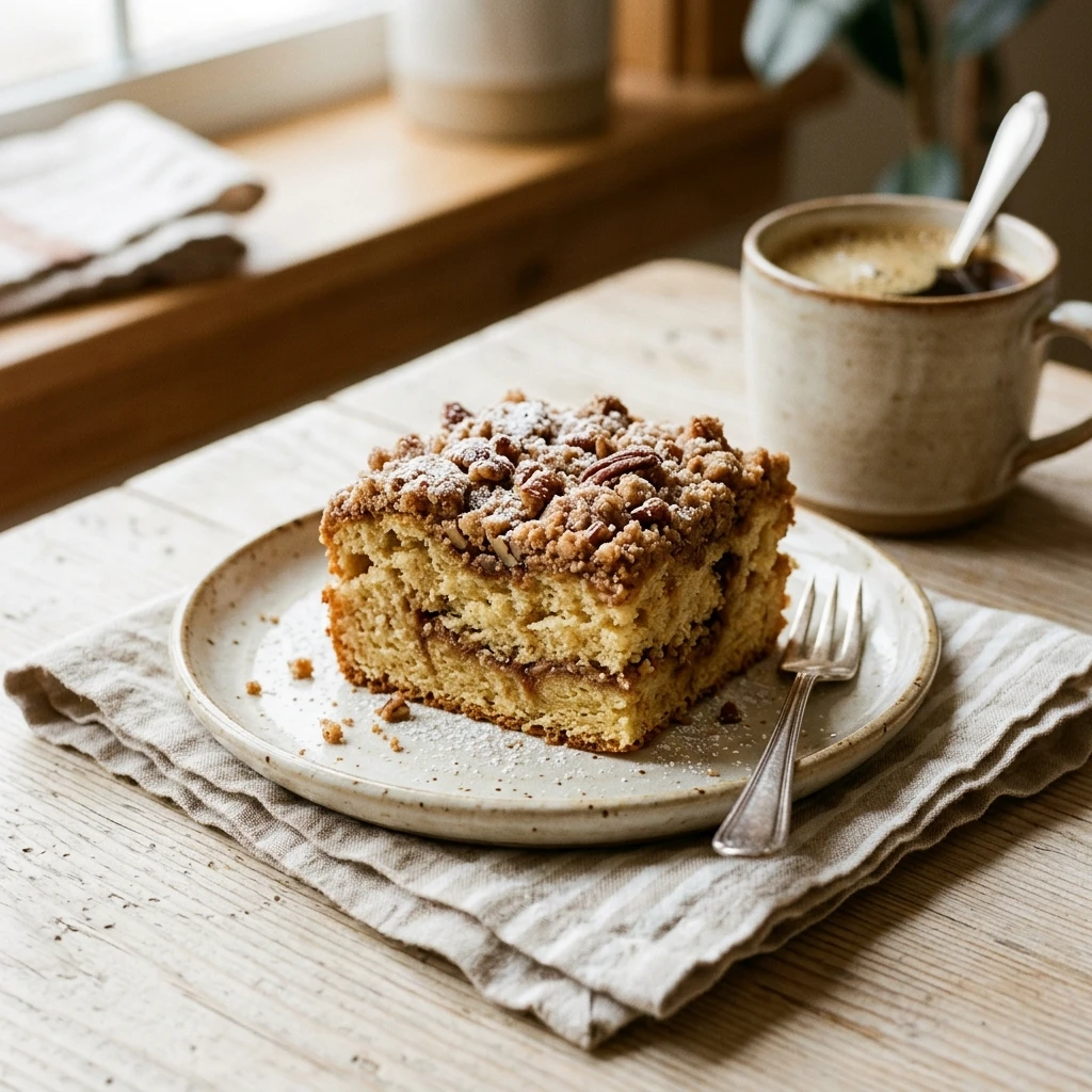 Easy Coffee Cake 3 Ingredient No Fail Box Mix Hack Bakery Style