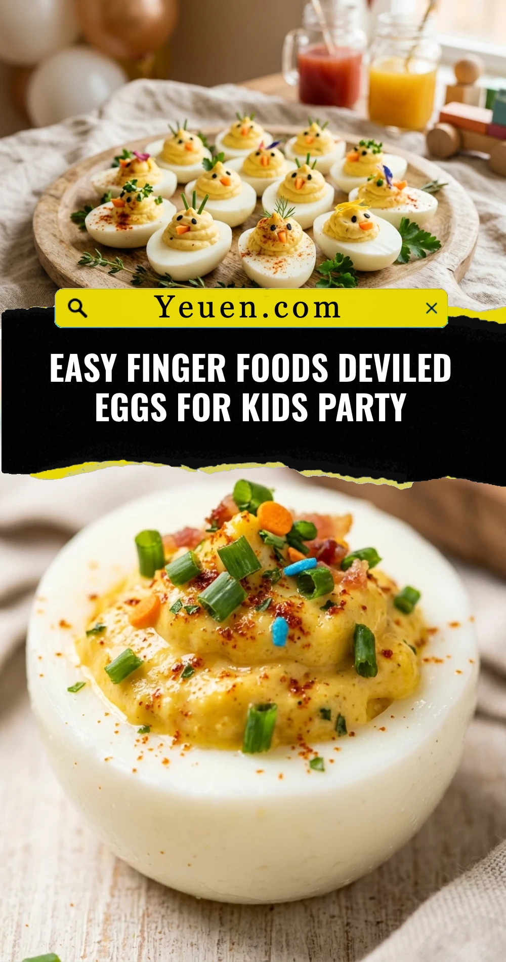 Easy Finger Foods Deviled Eggs For Kids Party