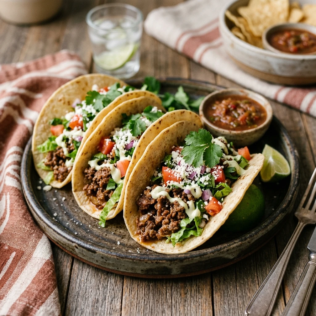 Easy Ground Beef Tacos 20 Minute Weeknight Classic Ultimate Recipe
