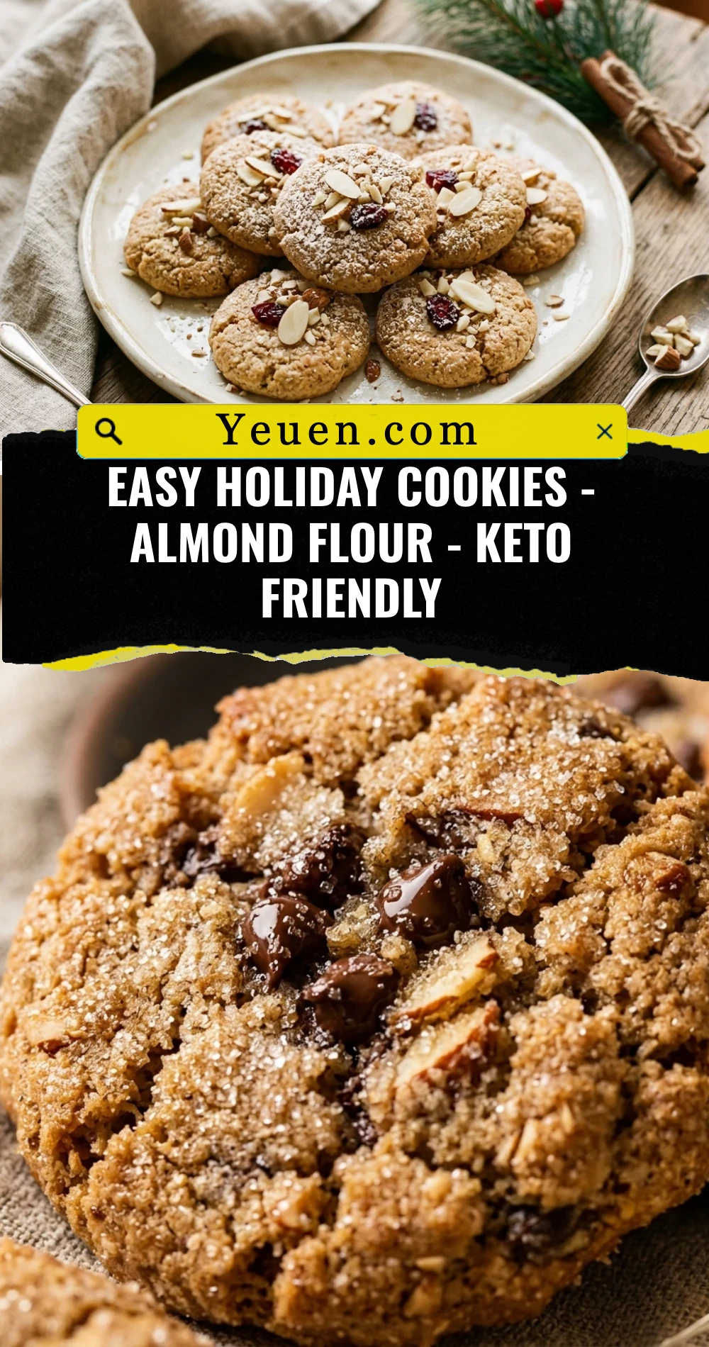 Easy Holiday Cookies - Almond Flour - Keto Friendly