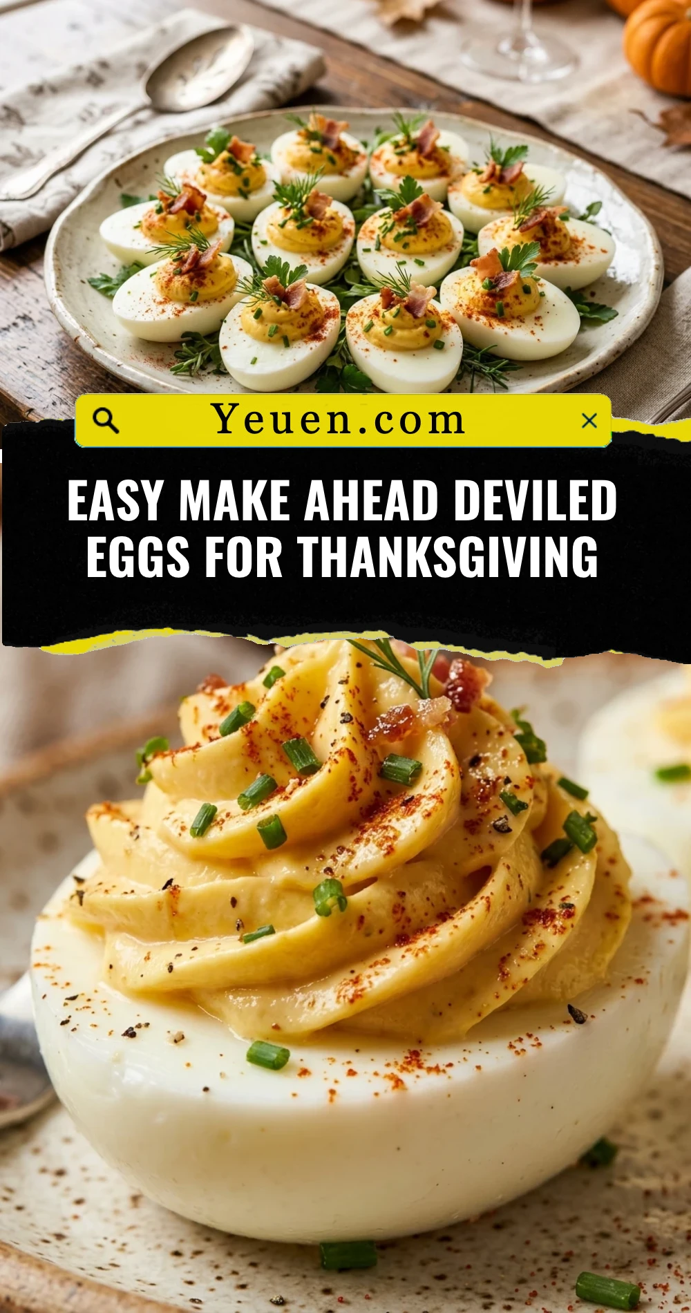 Easy Make Ahead Deviled Eggs For Thanksgiving