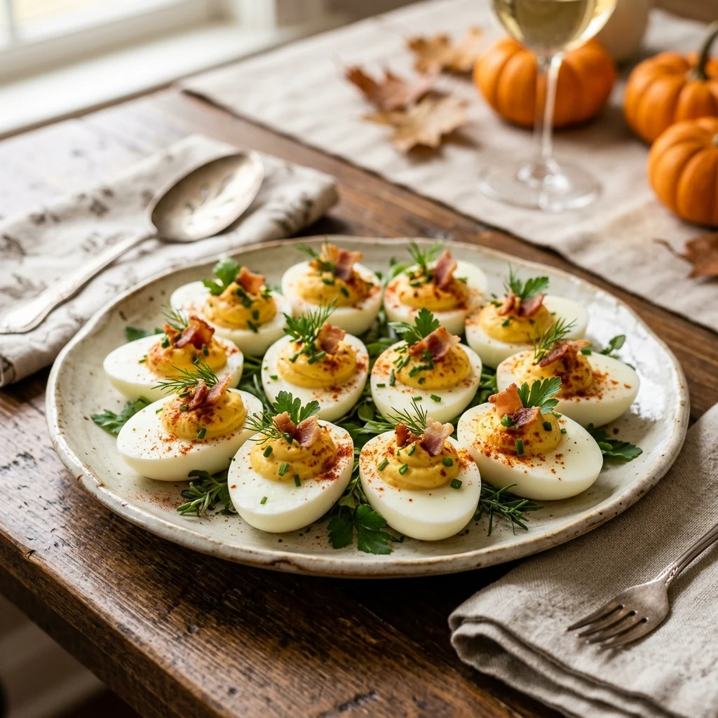 Easy Make Ahead Deviled Eggs For Thanksgiving